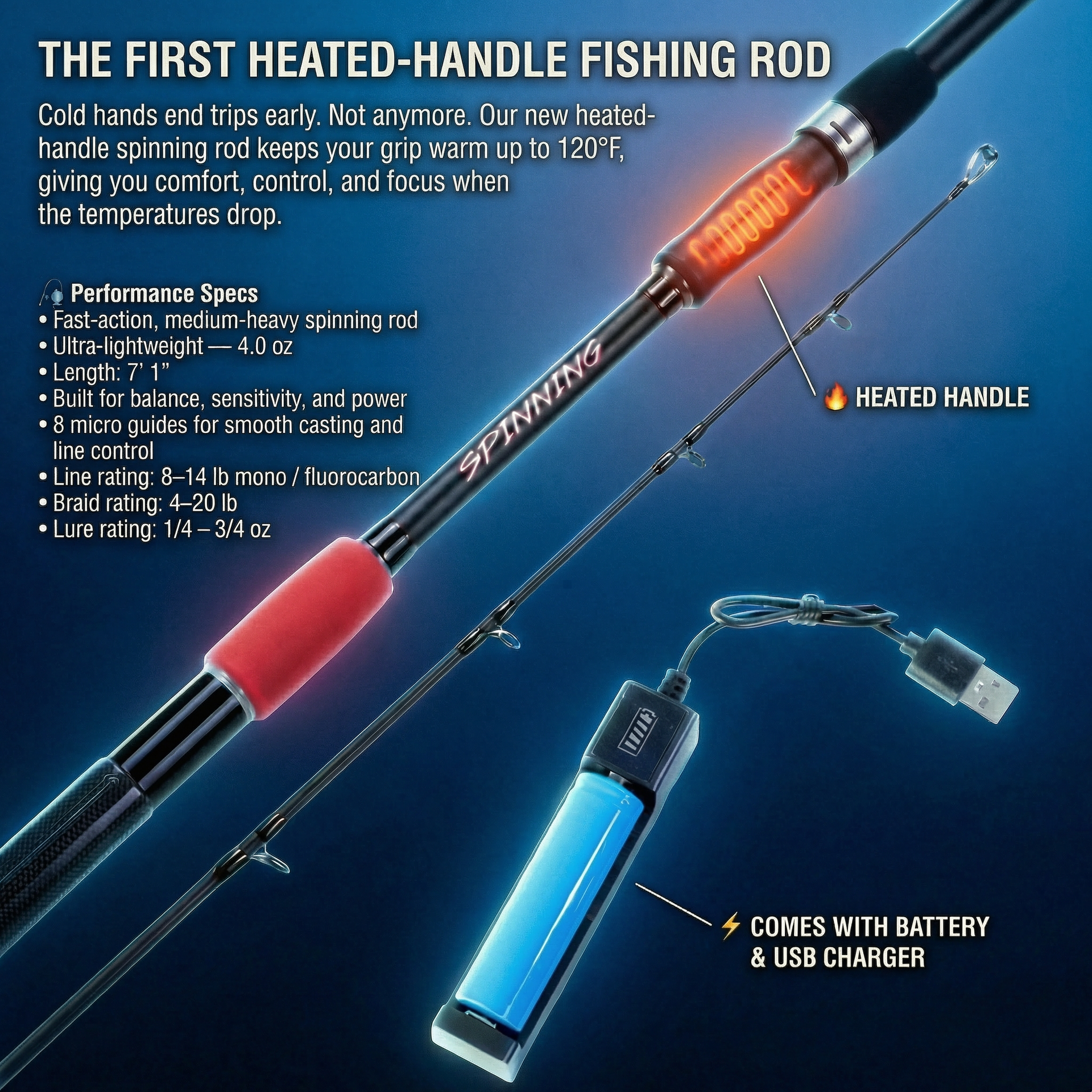Let's Go Series Heated Handle Rod – My Store